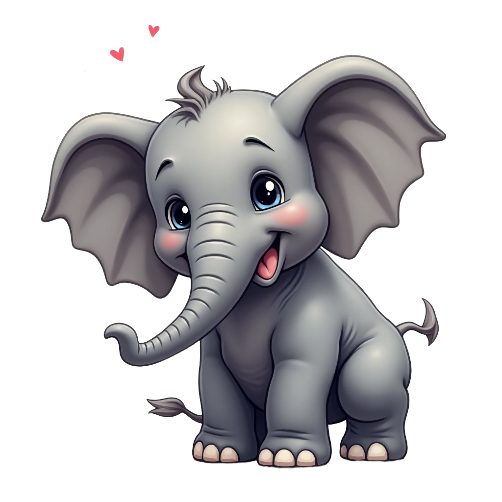 Cute Elephant Cartoon